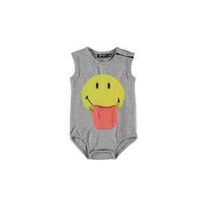 YPorque Smiley pocket baby bodysuit